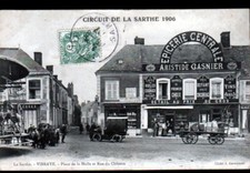 VIBRAYE (72) FAIRGROUND RIDING & GROCERY STORE DELIVERY "Aristide GASNIER" in 1907