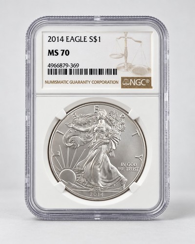 Certified silver coin 2014 - , usa