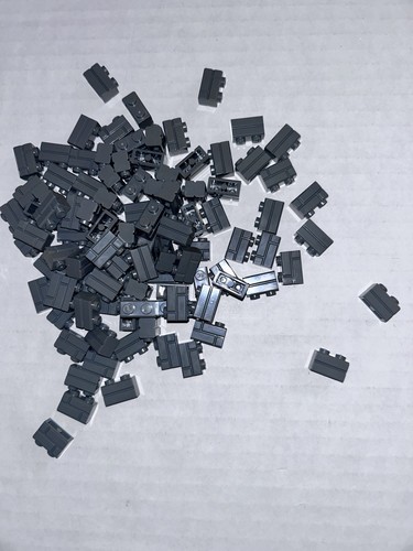 Lego 1x2 masonry brick - lego, dark