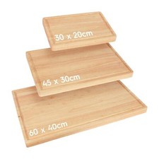 1x Bloc de Boucherie Planche à Découper en Bois 30cm x 20cm Cuisine Coupe