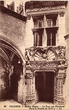 Old postcard Valencia Maison Dupre La Tour rue Prellerie Porte et Fenetre (404435)