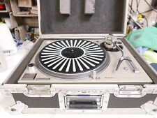Technics SL-1200 M3D silver Turntable with Road Runner flight case Good working