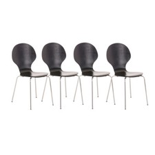 Lot de 4 chaises empilables