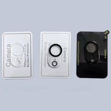 3D Protection Verre Trempé Caméra Arrière Transparente / Noire pour iPhone 16E