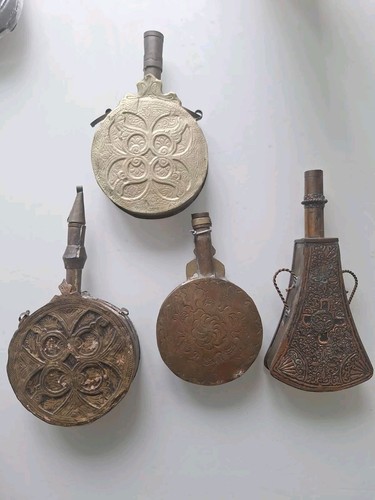 Lot ancienne poire poudre - lot,
