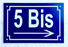 plaque pvc numero de rue ou de