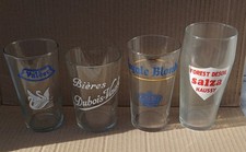 4 VERRE BIERE ANCIEN BRASSERIE