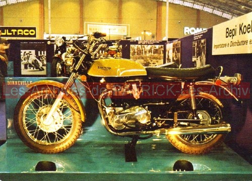 Triumph 650 bonneville - triumph, carte