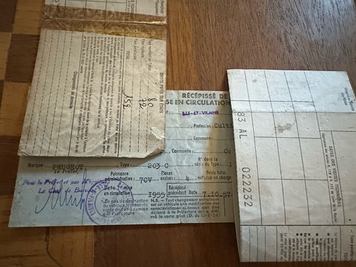 Document administratif peugeot - document,