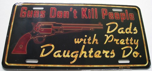 Plaque auto usa guns colt - usa,