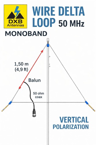 Delta loop mhz antenne - loop,