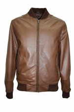 Veste en cuir véritable pour homme en peau d'agneau blouson bombardier...