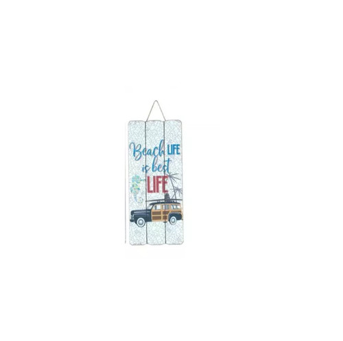 Panneau bois déco océan bord