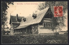 Old postcard Vernon, Parc de Bizy, La Vacherie vue du Potager 1910 
