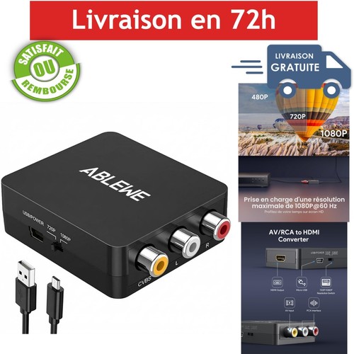 Adaptateur rca vers - adaptateur, hdmi