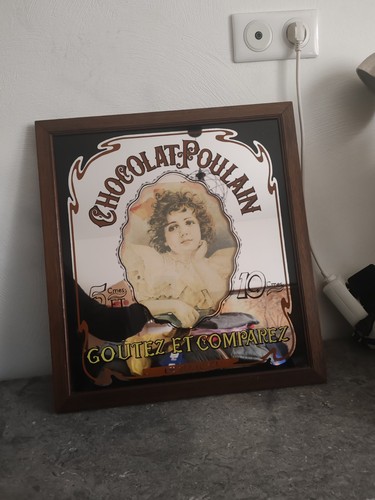 Ancien grand miroir - grand,