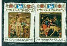 TOGO   1972  Easter   Paintings   Master MS   Botticelli    3 values        MLH