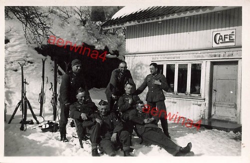 Soldats allemands raquettes - soldats,