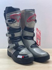 Stivale da Moto Cross Enduro Alpinestars Tech 4-S Silver Grigio Nero TG 40,5 44