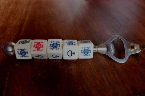 Ancien jeu dés - poker, d'as