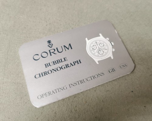 Corum vintage notice - corum,