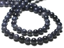 1pc - Perle de Pierre - Saphir Bleu Boule 6mm - 8741140029330