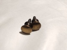 Pair (2) Solid Brass Stacking