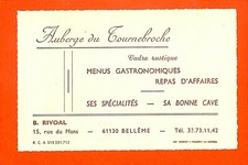 BELLEME (61) AUBERGE DU TOURNEBROCHE / B. RIVOAL / COMMERCIAL CARD
