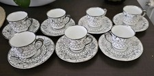 7 TASSES MOKA PORCELAINE DE