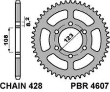 PIGNON ARRIÈRE 4607 49 C45 DERBI GPR 125 4T 09-13 (CHAINE 428)