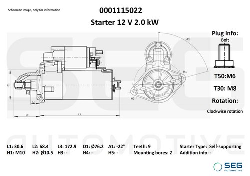 Seg automotive 0001115022 - seg,