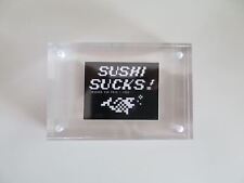 Space Invader "Sushi Sucks" Peta Framed