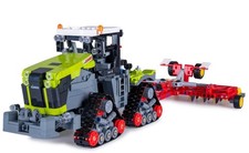 JAMARA - Tracteur avec déchaumeur en Bricks - 1336 pièces -CLAAS Xérion 5000 ...