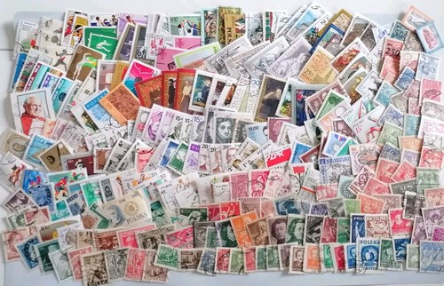 Lot 258 timbres pologne - lot,