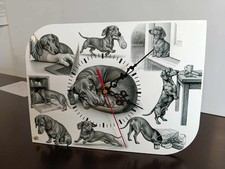 horloge Teckel à poil court 