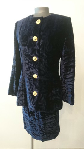 Tailleur jupe velours - tailleur, (1982)