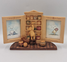 Winnie The Pooh Vintage 3D Double Frame Disney Ceramic Charpente Winnie Figurine