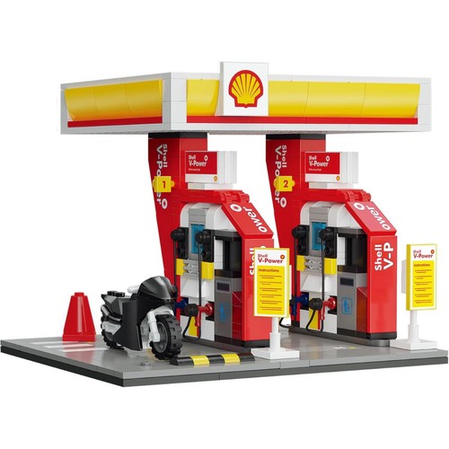 Maquette station service - -,