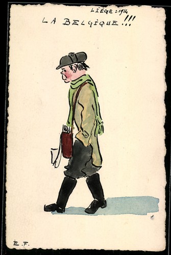 Carte postale artiste - d'artiste, peinte