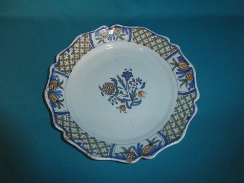 Vieux rouen assiette faience - vieux,