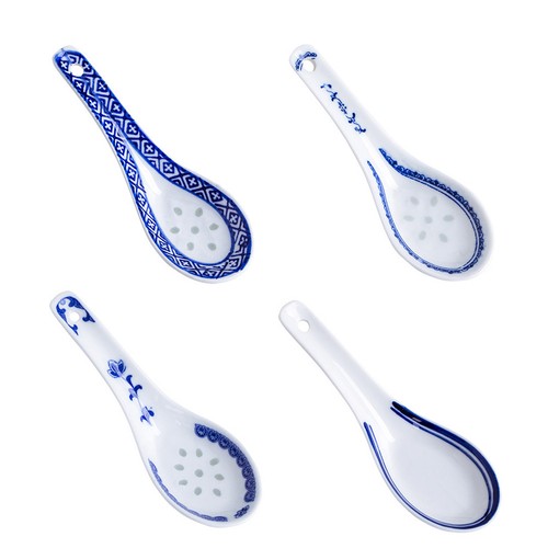 Pcs cuillères porcelaine - 4,