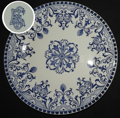 Gien fin xixème assiette - fin,