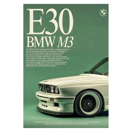 Affiche vintage bmw - affiche,