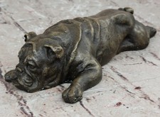Bronze Sculpture Statue Art Déco Fonte Anglais Français Bouledogue Masterpiece