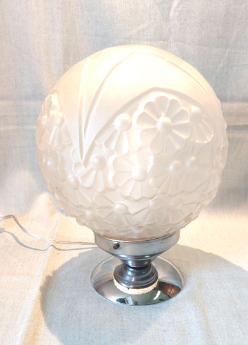 Lampe pied chromé - ,, gros