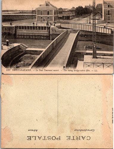 Saint nazaire postcard pont - saint-nazaire,