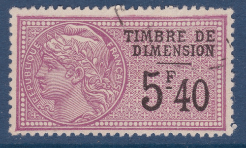 Timbre france fiscal dimension - timbre,