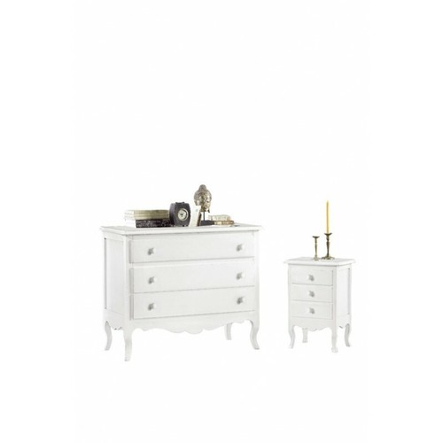 Commode blanche mate art - commode,