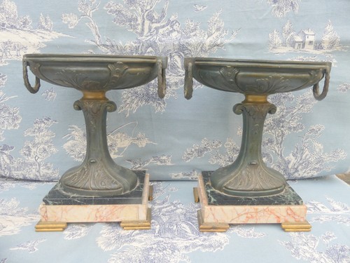 Paire cassolettes horloge - de,
