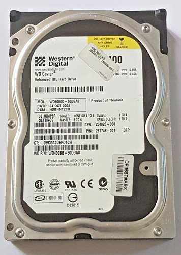 Disque dur ide western - 40,